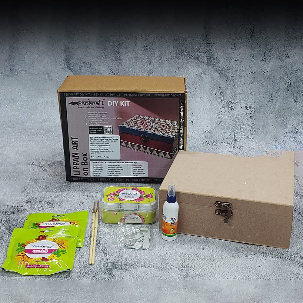 PenkraftLippan Art on MDF Box DIY Kit | Free Video Tutorial