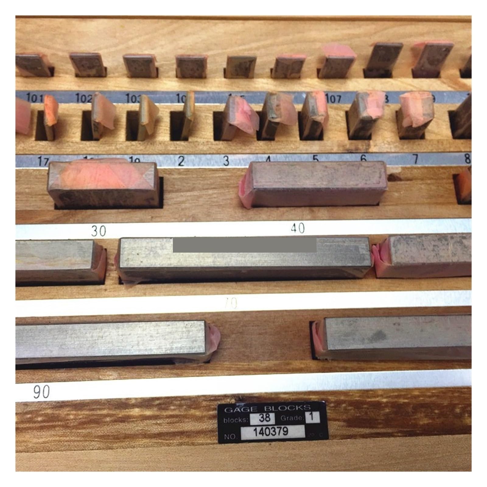 38 pezzi/set, grad 1 0 calibr di misurazine ispezine Macchinisti e metalmeccanici(1)