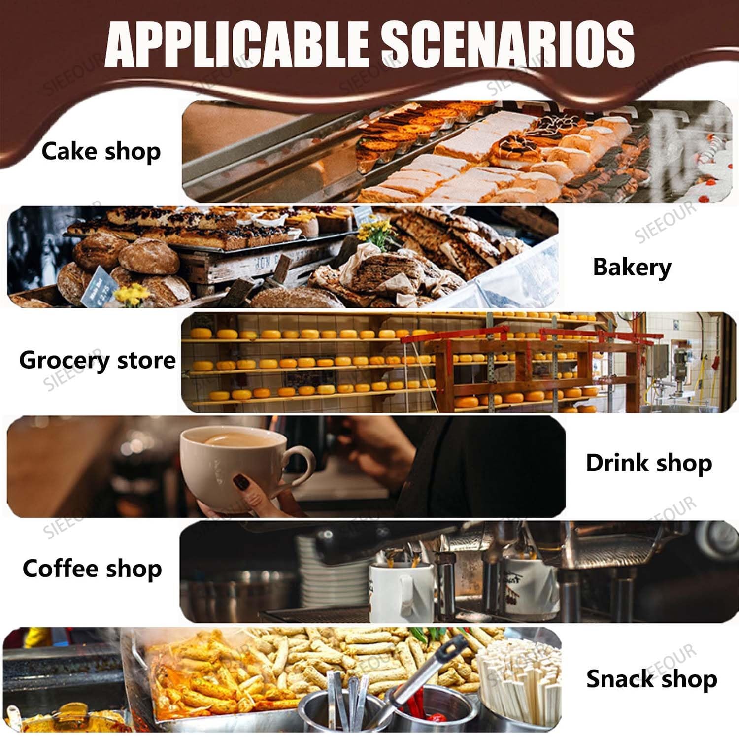 Machine de fusion et de trempe de chocolat avec distributeur automatique pour pâtisserie et confiserie professionnelle