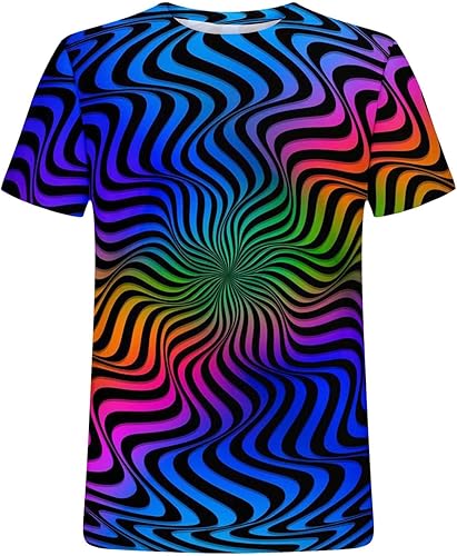 Miniatura 4 de Camisetas Mangas entrenamiento Hombres Camiseta Estampado Digital 3D Y2K Blusa Deportiva Manga Corta Camisetas con