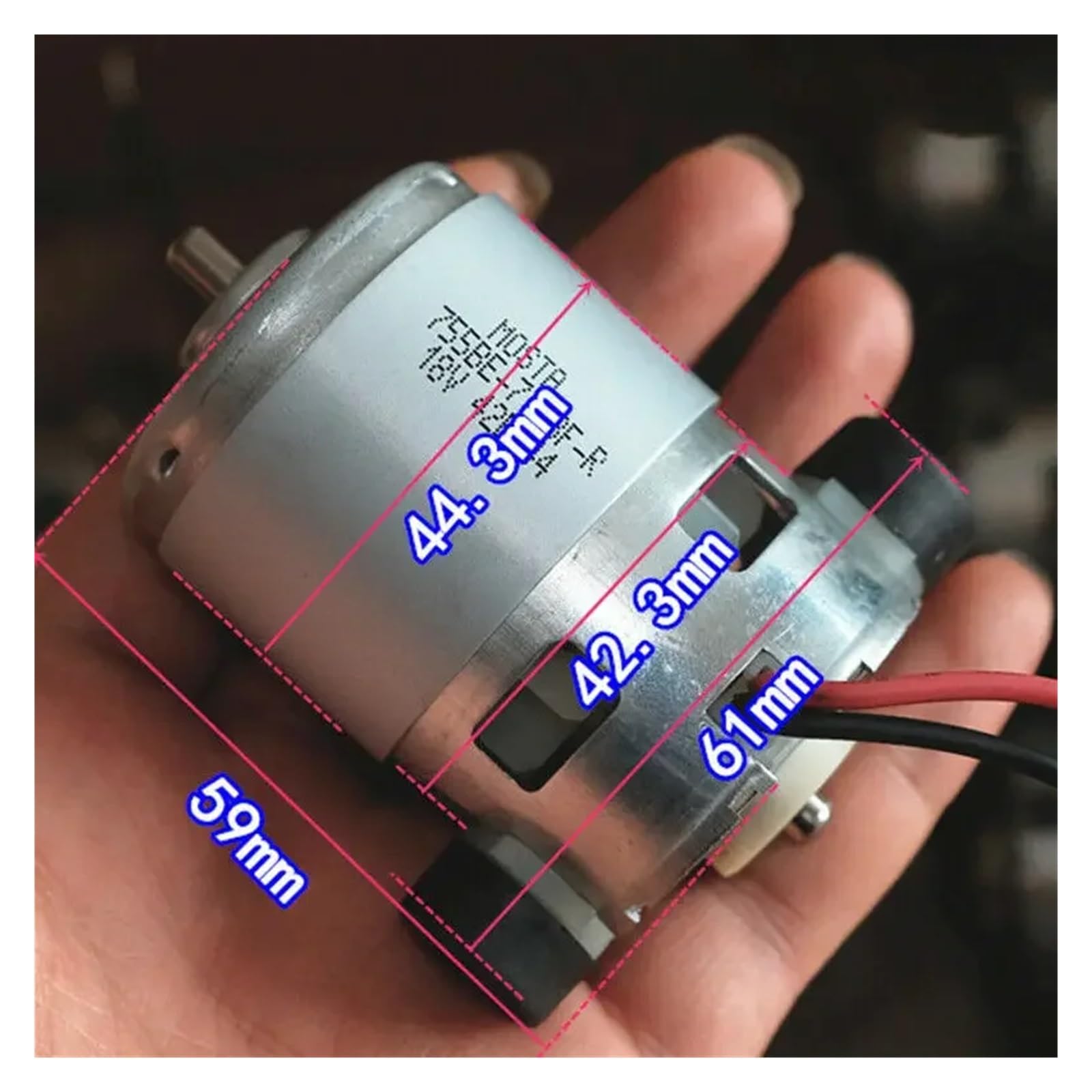 755BE RS-755WC - Cepillo de carbono de compensación de arranque electrónico DC12V-18V con rodamiento de bolas de alta velocidad