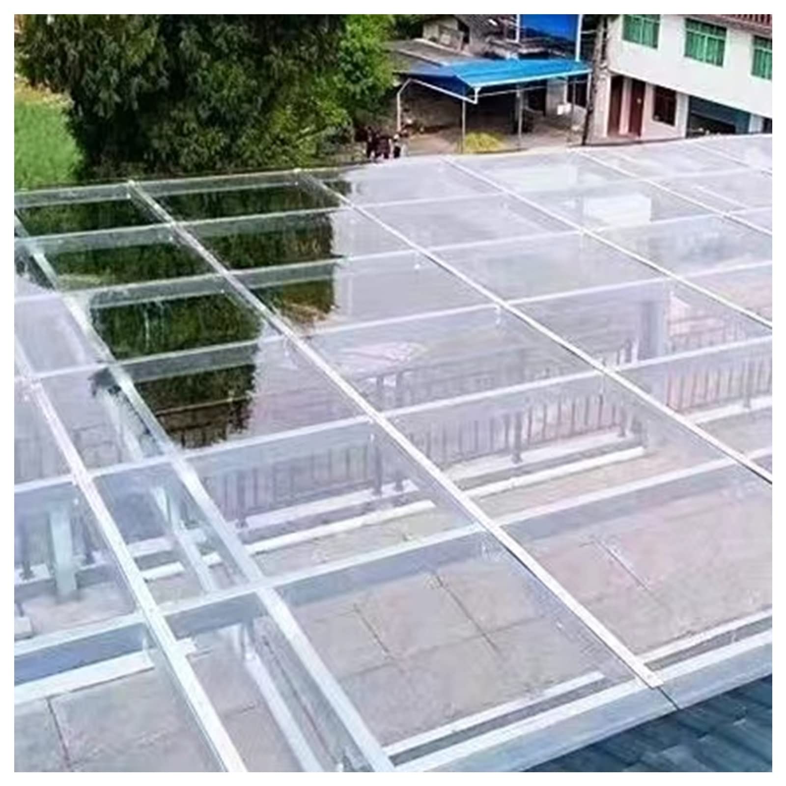 Hoja de Acrílico metacrilato transparente plancha Lámina Acrílica Transparente - Exterior Toldo Cobertizo, Alternativa De Vidrio Plegable Cortable Panel De Plástico Para Puerta De Armario Pintar Estan