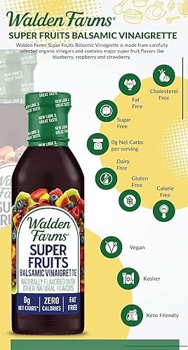 Vista 219 de Walden Farms Buffalo Ranch - Aderezo y salsa – Sin calorías, sin gluten, bajo en carbohidratos, apto para dieta cetogénica, sin azúcar, sin grasa