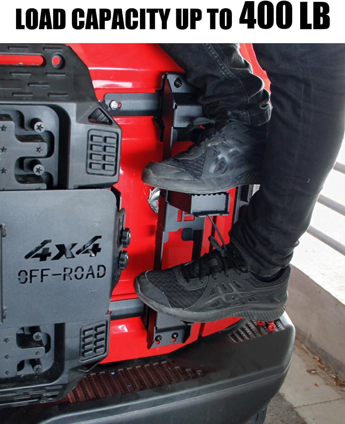 Tailgate Ladder Hinge Step Compatible with Ford Bronco 2/4 Door 2025 2024 2023 2022 2021, Tailgate Foot Pedal Roof Access Accessories