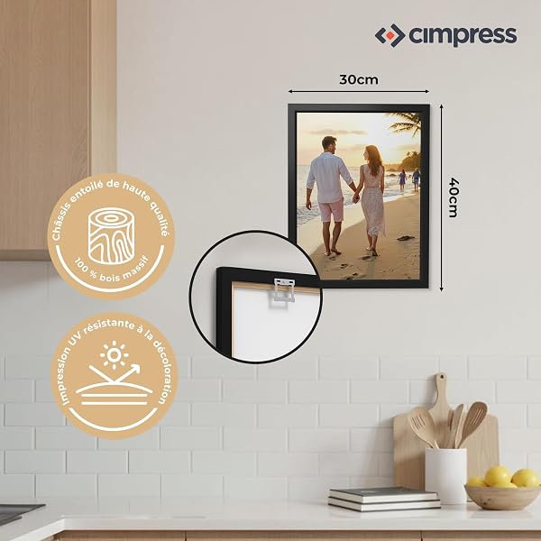 Cimpress Tableau sur Toile Personnalisé avec Photo ou Logo, 30 × 40 cm, Décoration Murale pour la Maison, le Bureau ou le Studio, Wall Art Moderne, Idée Unique pour la Famille et les Amis - 3