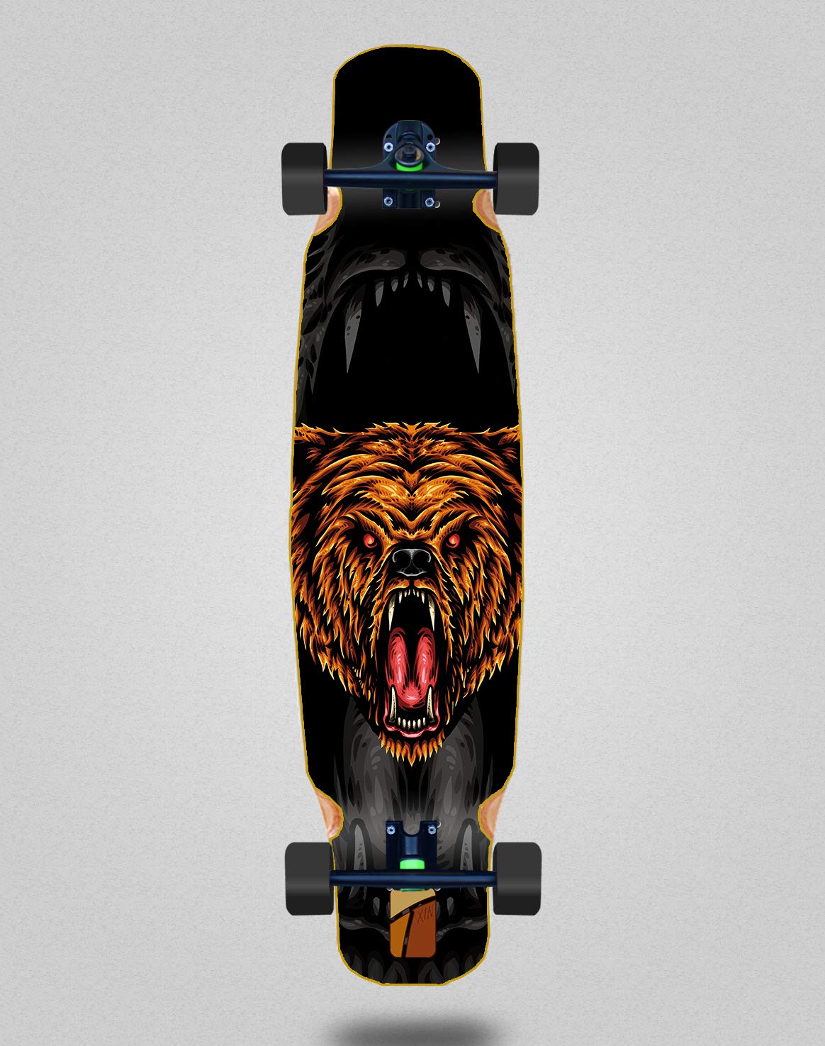 Skate Deskorolka Longboard Complete Mix Bamboo 46x9 Txin Forest Night