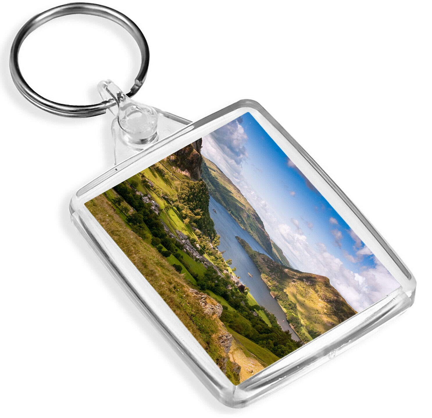 Destination Vinyl Keyrings Unisex Multi Ullswater Lake District Keyring - Ip02 - Hiking Countryside #16358