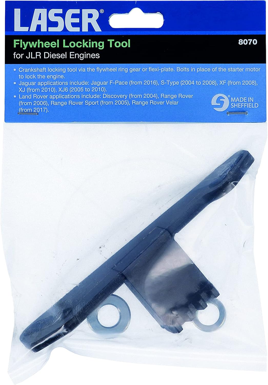 Laser 8070 Flywheel Locking Tool - for JLR Diesel Engines