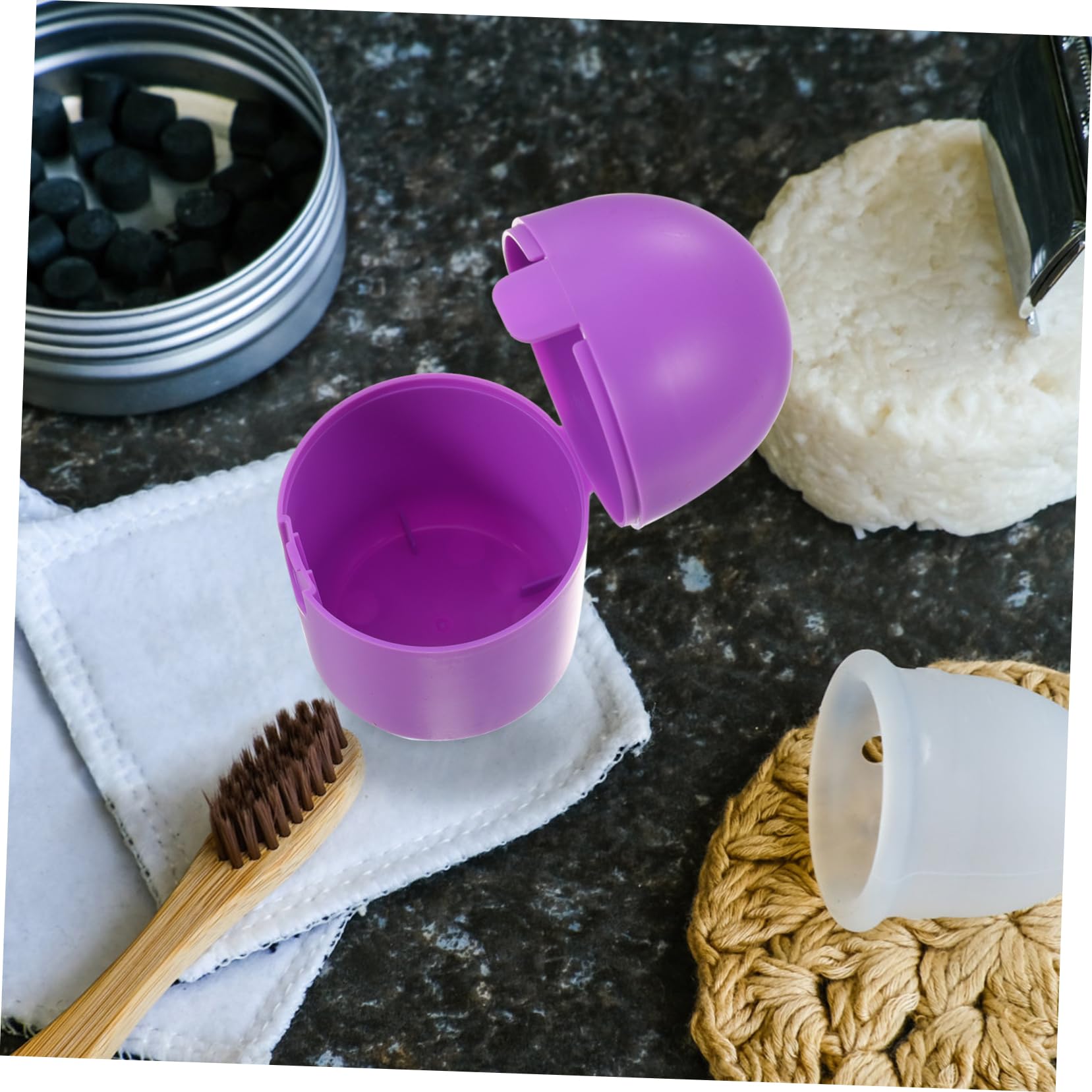 Baluue 10stücke Mikrowellen-dampfreiniger Für Menstruationstassen Hochtemperatur-sterilisierbarer Aufbewahrungsbox Für Persönliche Hygieneartikel Und Sichere Aufbewahrung