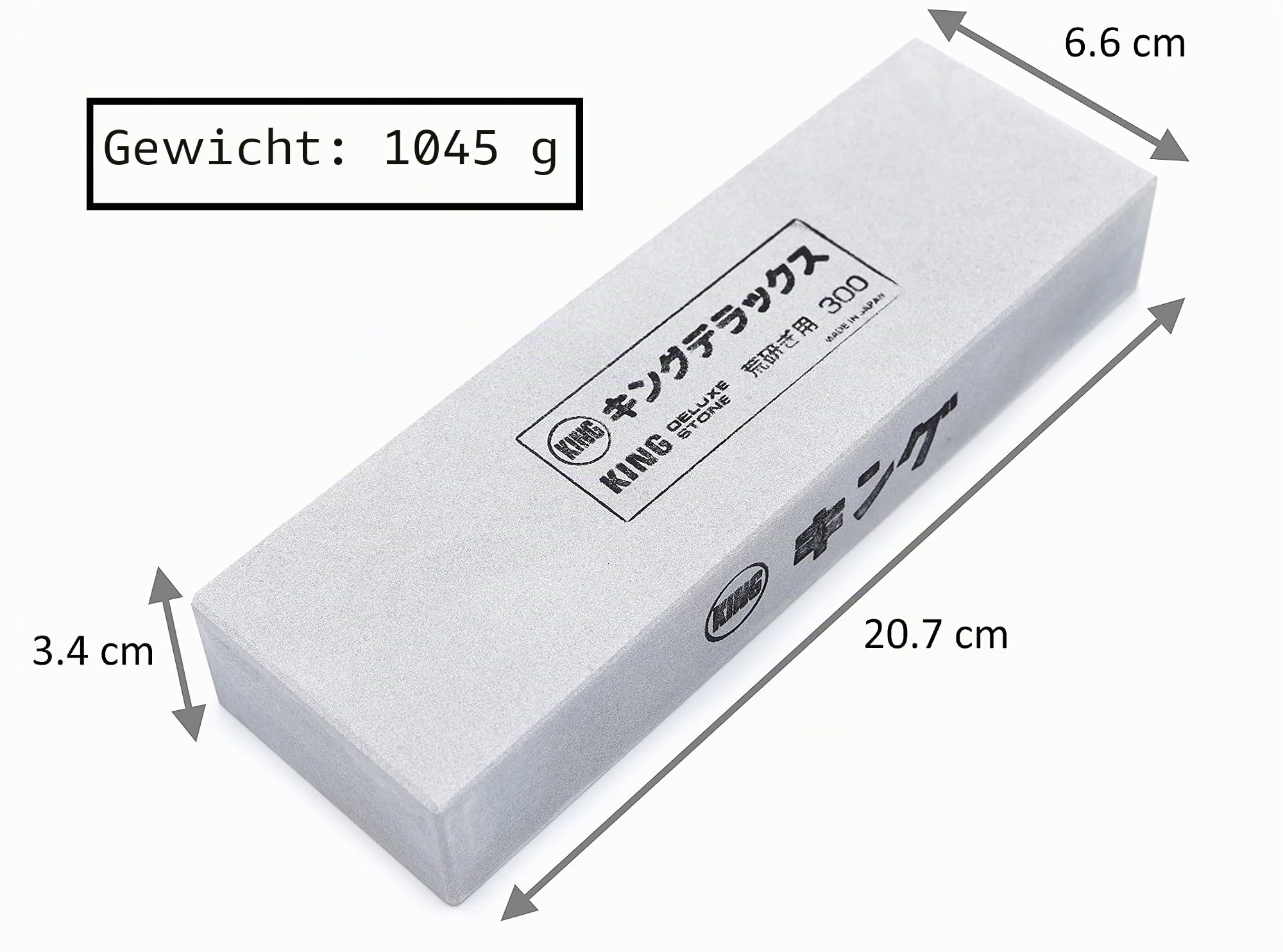 Japanischer Wetzstein Schleifstein King Deluxe Stone Nr. 300 Körnung #300