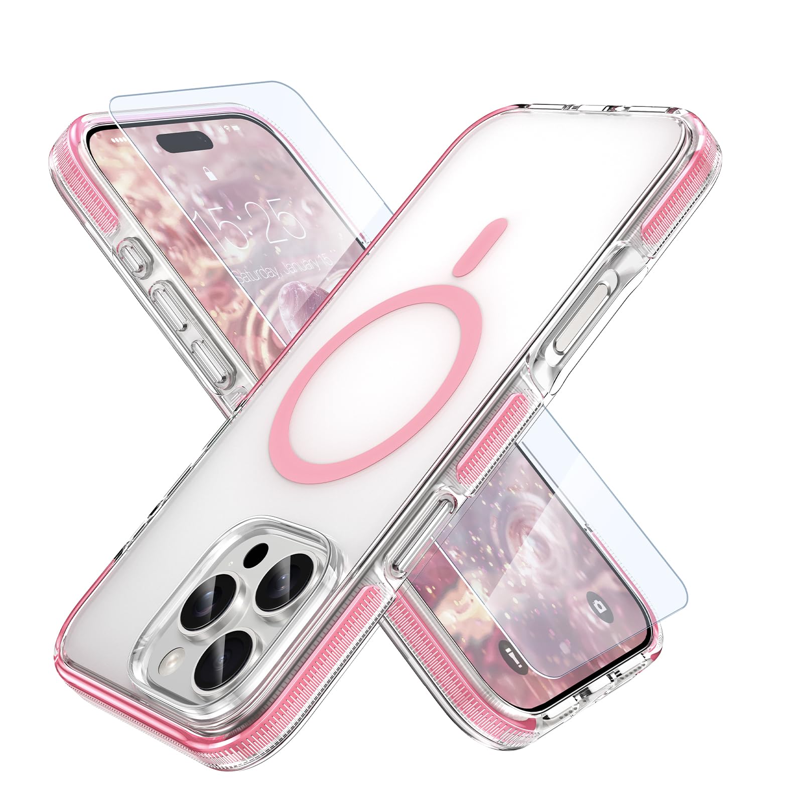 MILPROX Compatible with iPhone 16 Pro Max Case - with Screen Protector - Compatible with MagSafe - Magnetic