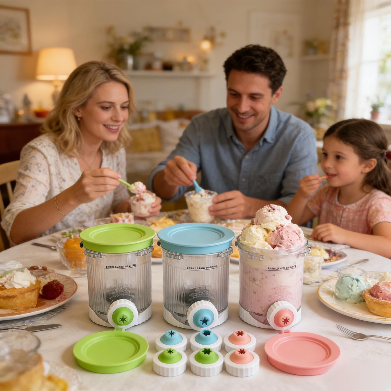 Swirl – Lot de 9 buses de rechange pour machine à crème glacée – Pour dessert, fête, friandises, maison, cuisine
