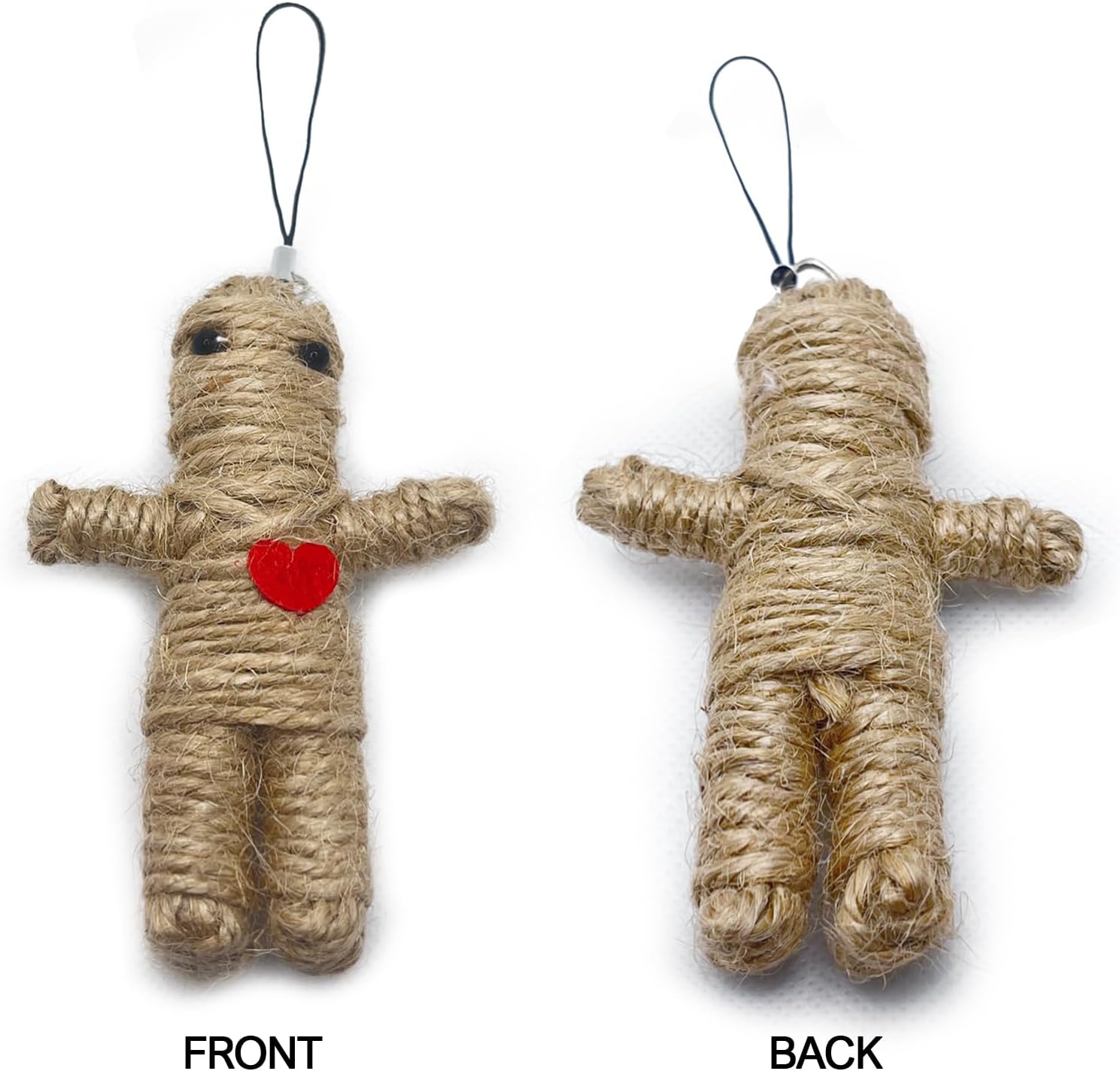 Voodoo Doll Set Includes Horror Doll, 9 Skull Pins, Ghost-Themed Soft Revenge Dammit Creepy Pin Holder with Resin and Metal Straight Pins for Stress Relief