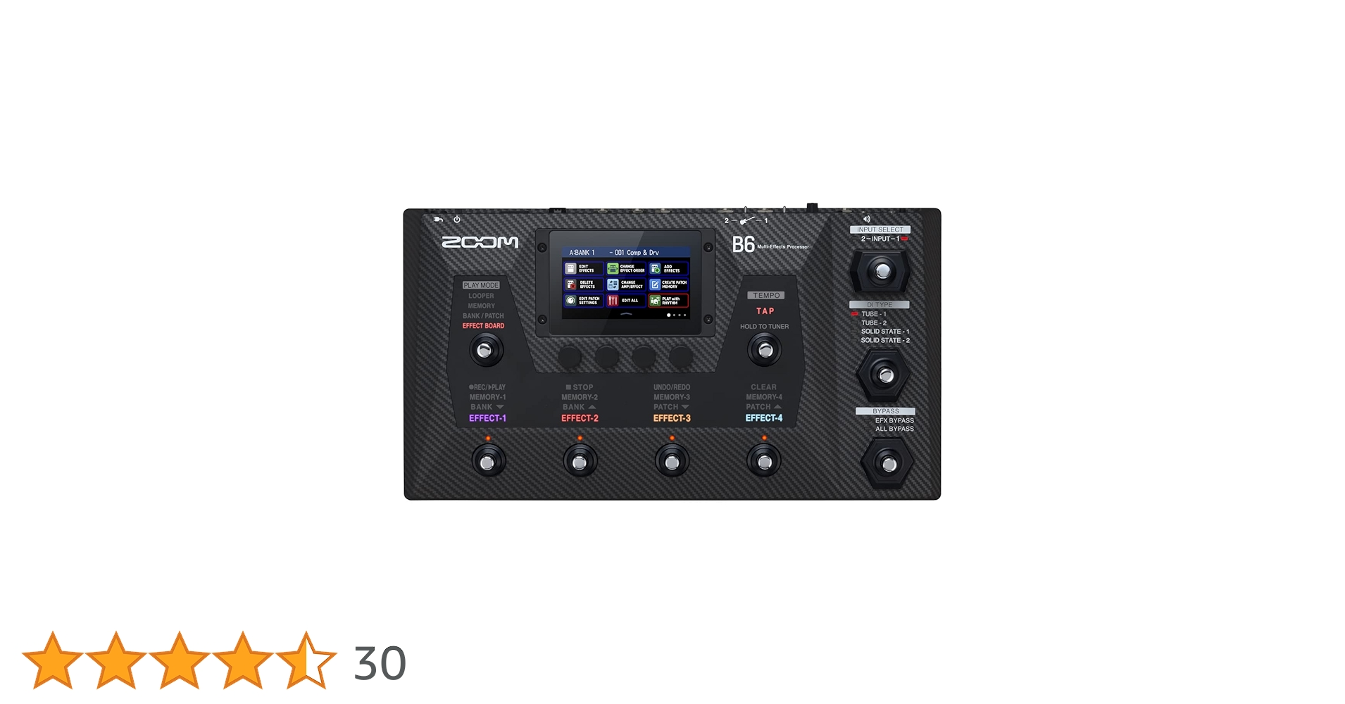 ZOOM ( ズーム ) B6 ベース用マルチエフェクター B6 | ZOOM