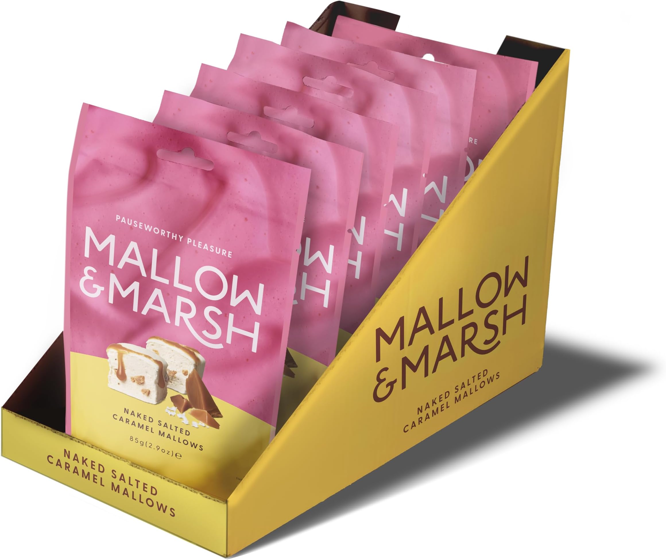 Mallow & Marsh Salted Caramel Marshmallow Sharing Bag - Multipack 6 x 85g