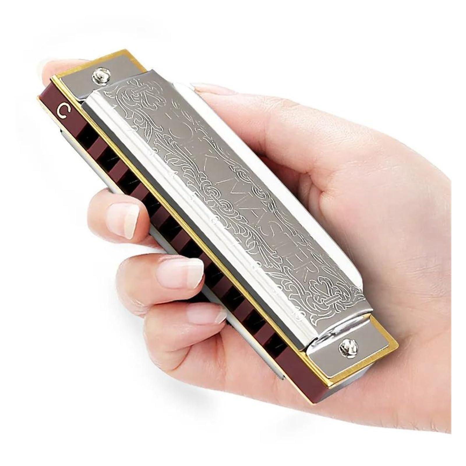 10 Hole Blues Harmonica gra klasy Blues C Key dla początkujący