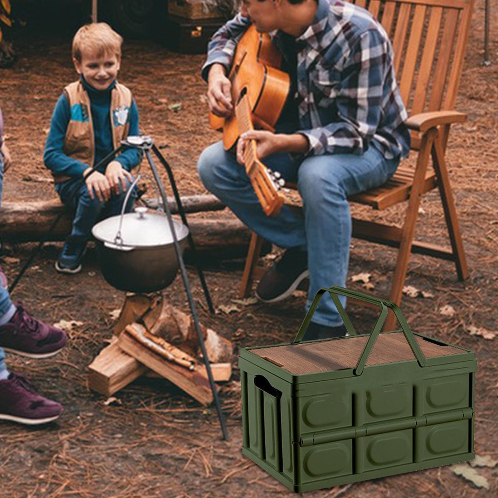 de almacenamiento plegable para acampar al aire libre, organizador de