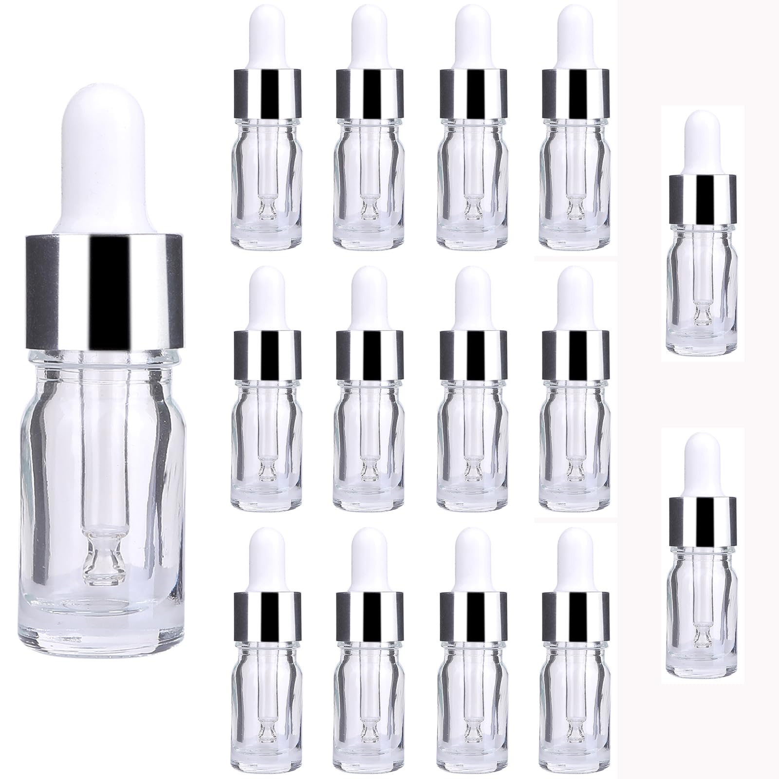 Amazon.co.jp: ピュアシーク アロマ 茶色 スポイト瓶 5ml ボトル 15本  