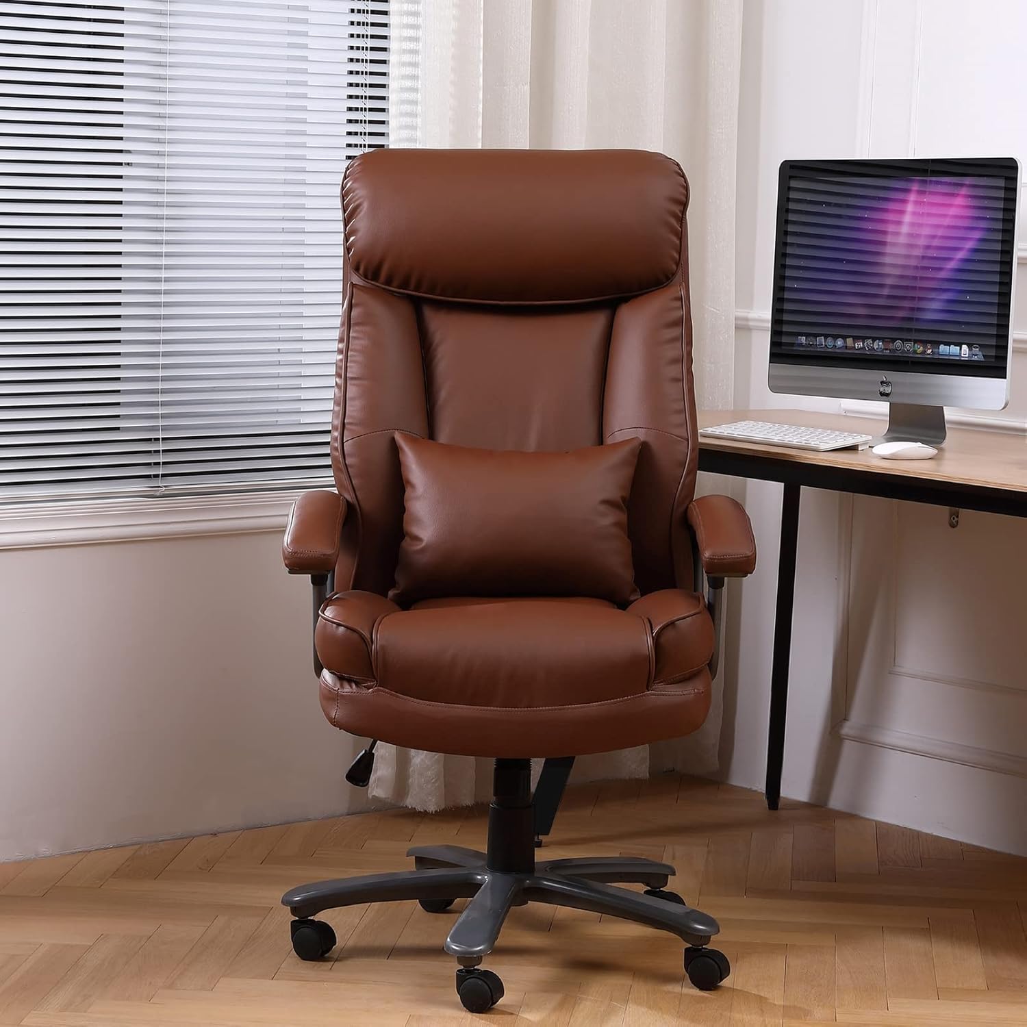 Buy Dreamsir Ergonomic Executive Faux Leather Office Chair 400lbs