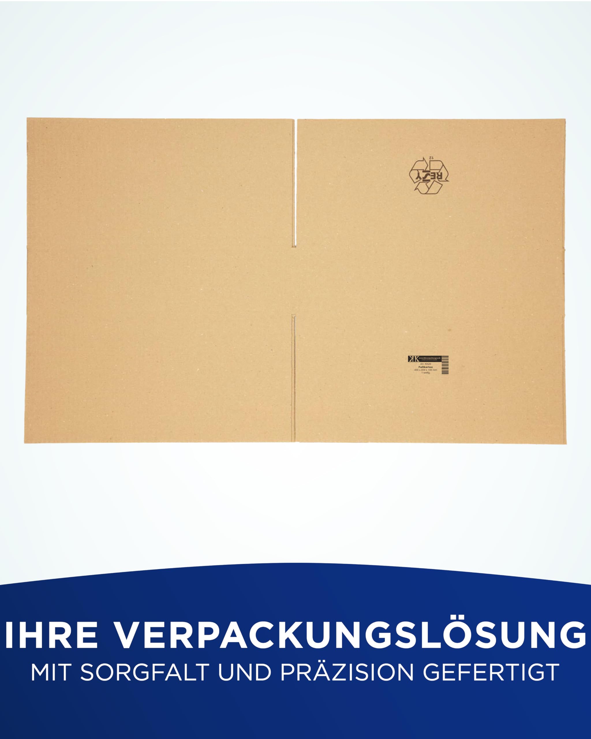 50 cartons de 400 x 400 x 100 mm pour l'emballage et l'expédition