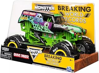Monster Jam, Official Grave Digger Breaking World Records Die-Cast Monster Truck, 1:24 Scale