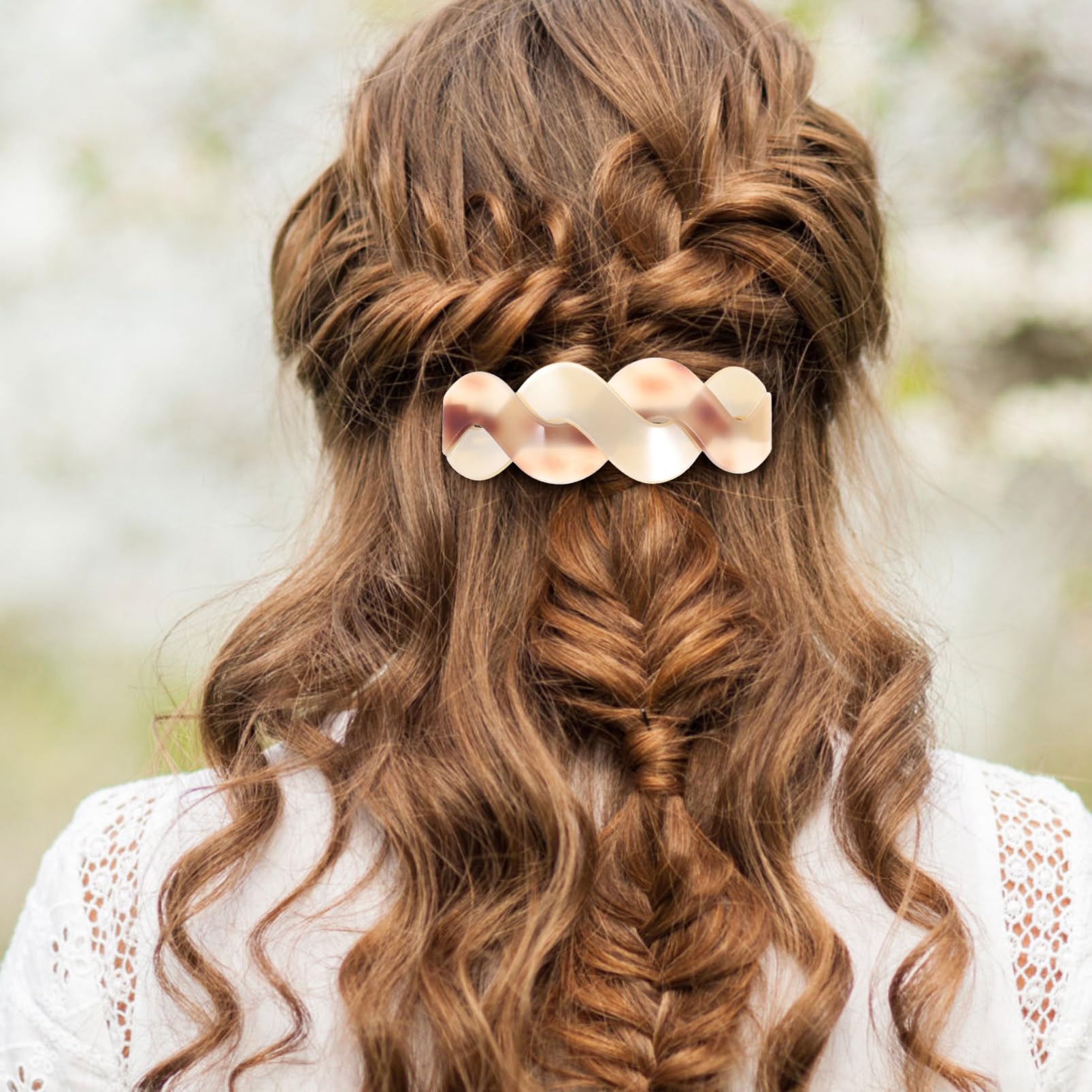 Healeved 10stücke Große Haarspangen Tragbare Friseur-clips Für Feines Haar Zum Halten Von Hochsteckfrisuren Und Ponytails Helles Schildpatt