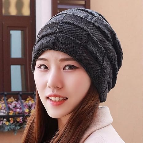 Amazon Co Jp Saibangzi厚み付けと暖かさ冬ニットキャップメンズ帽子メンズ冬耳プロテクターbaotouキャップ ブラック 服 ファッション小物