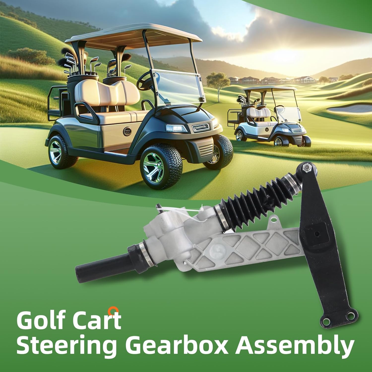 Golf Cart Steering Gearbox Assembly Compatible with TXT Medalist 1994-2001 70314-G01 70314-G02 70723-G02 70147-G02 5540