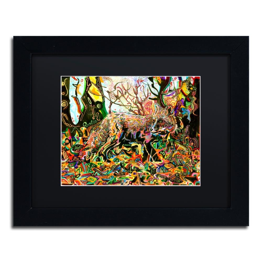 Mozilla�s Fox by Josh Byer, Black Matte, Black Frame 11x14-Inch