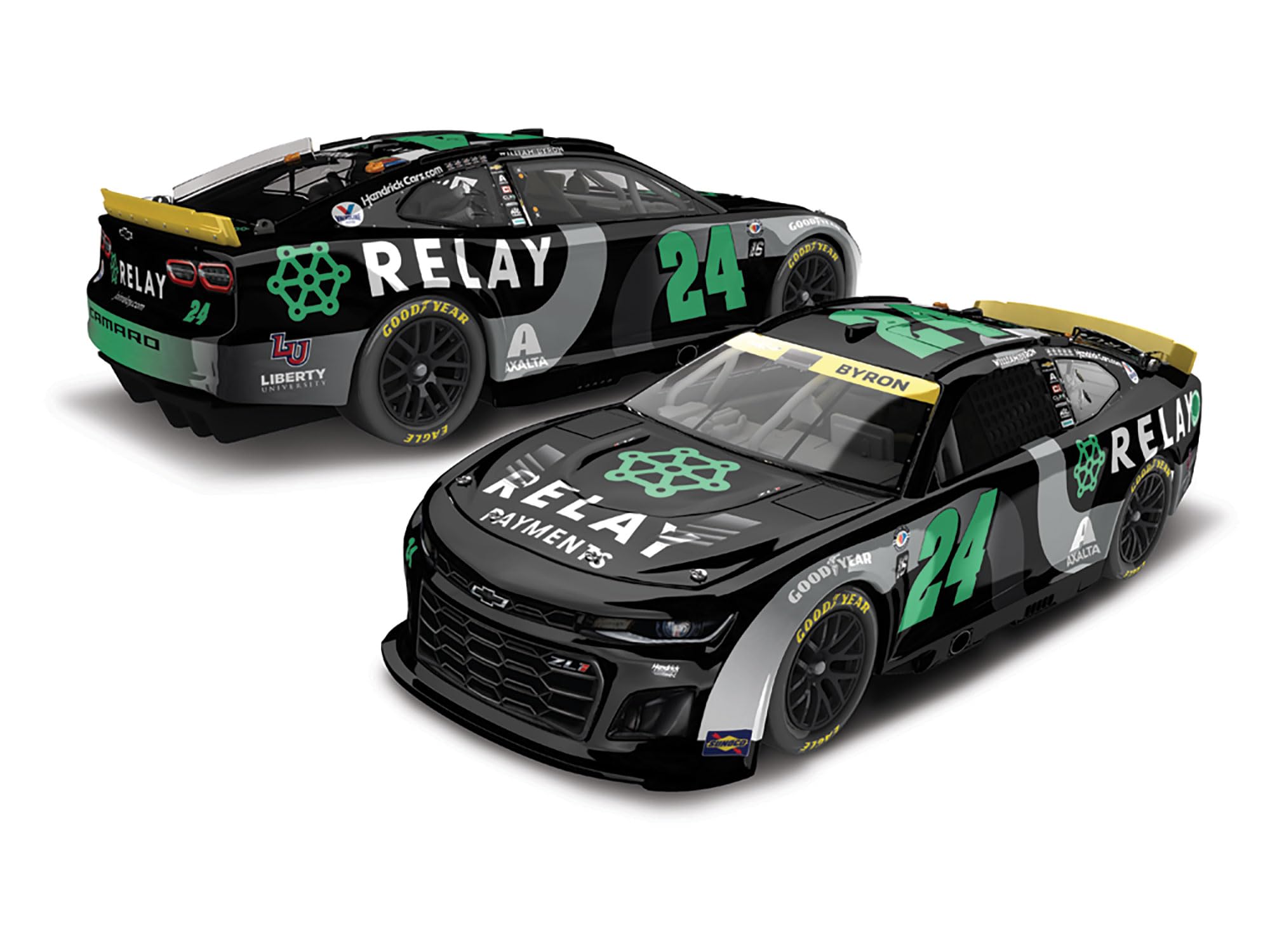 Lionel Racing William Byron 2023 Relay Payments 1:24 Scale ARC Diecast Car