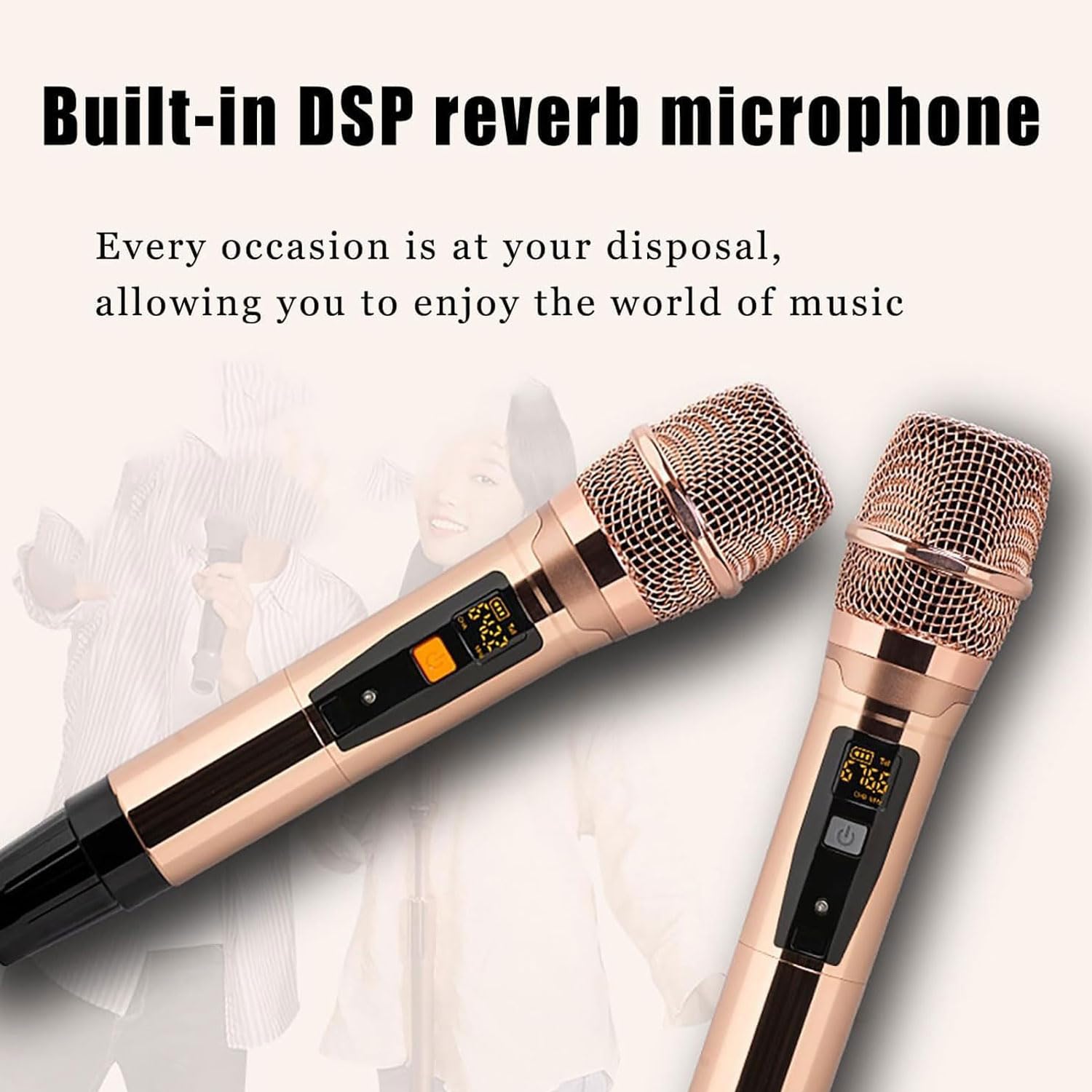 Kit Karaoke Portatile da 18,5 Pollici, Macchina Karaoke Touch Screen Capacitivo 2T con 2 microfoni Wireless, Doppio Kit per Karaoke, Visione di Film, Giochi