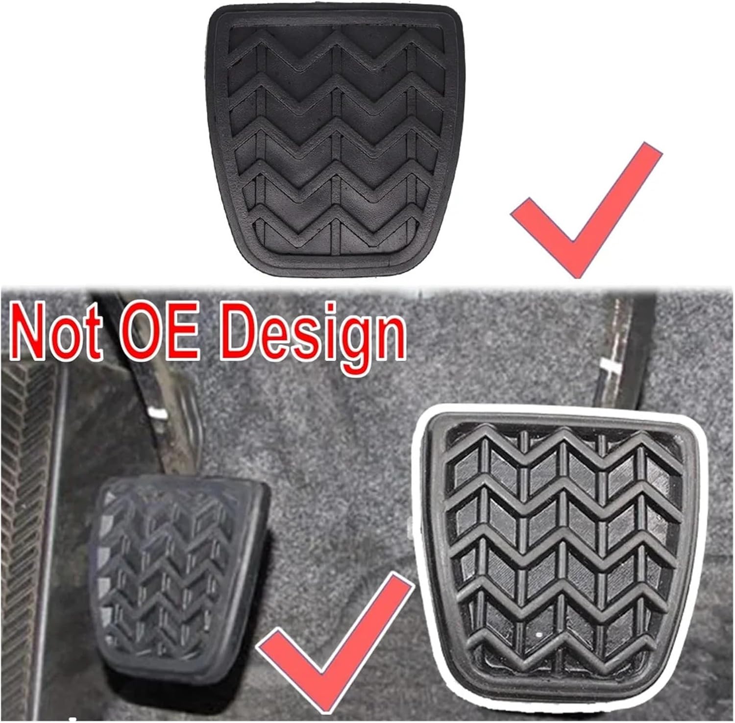Car Brake Clutch Foot Pedal Pad Cover Replacement 3132152010 Compatible for Toyota Allex 2003-2008 Corolla E180 Camry Tacoma Belta Scion xA
