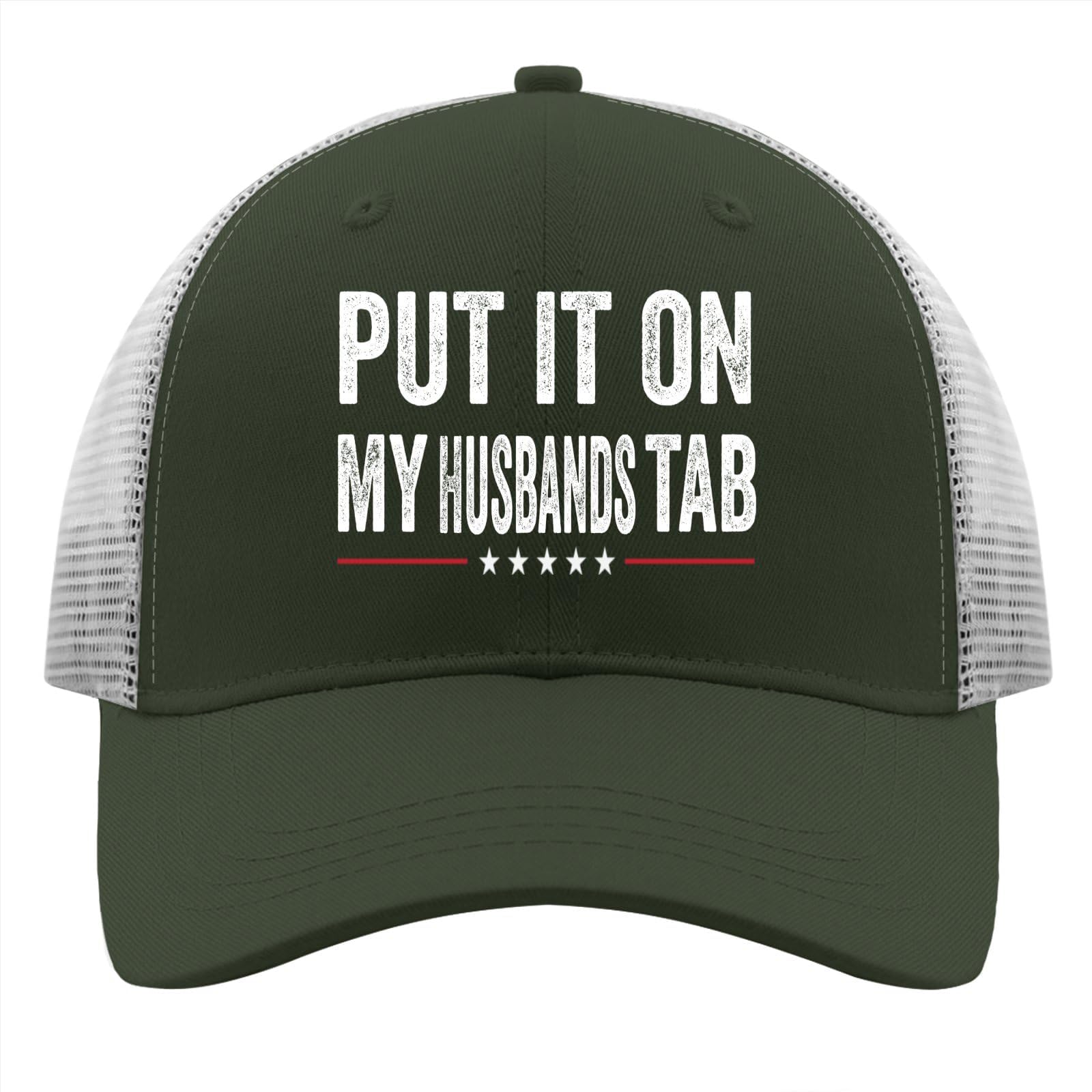 Put It On My Husbands Tab Hat for Womens Cute Running Hat Mens Army Green Caps Funny Unique Gifts for Chefs