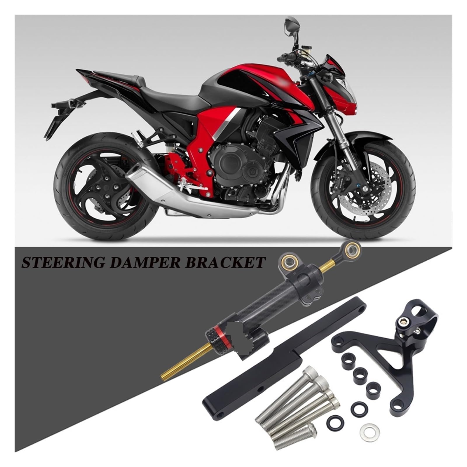 Kit Amortisseur De Direction CNC Pour Honda CB1000R 2008-2016 - Réduction Vibrations, Montage Facile - 8