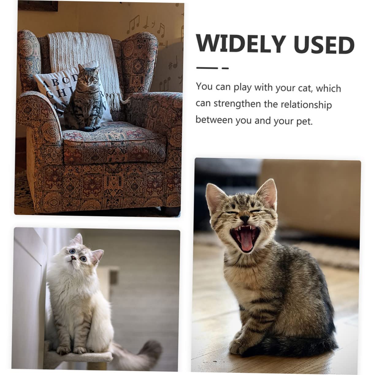 minkissy 4pièces Jouet Chat Interactif Balles pour Chats avec Clochettes Intérieur