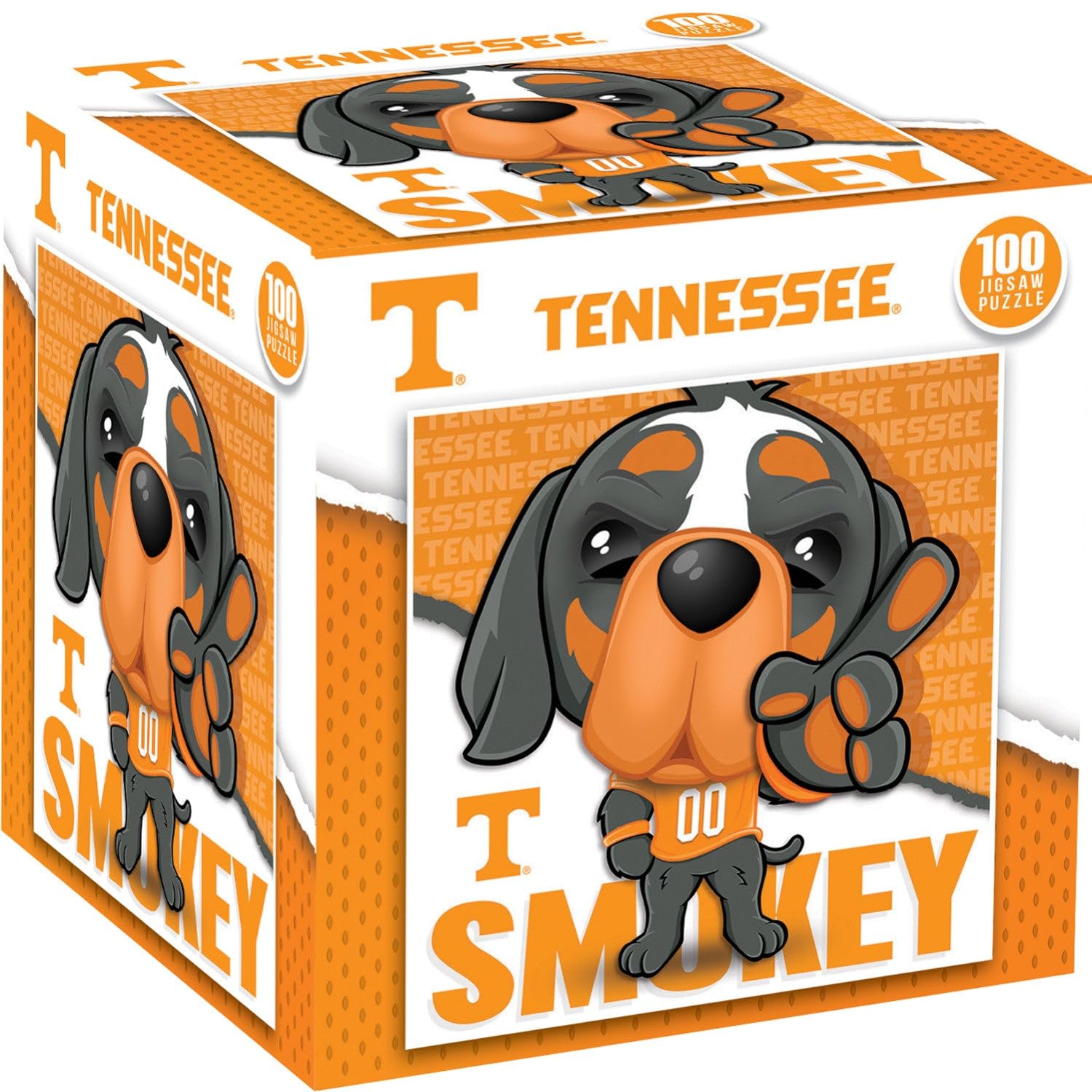 Tennessee Volunteers NCAA Mascot 100 Piece Square Puzzle