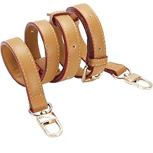 Adjustable Vachetta Leather Strap, 0.59/0.70in Width, 35.04-48.43in Length, Fits Diane Pochette Saumur Boulogne Bags