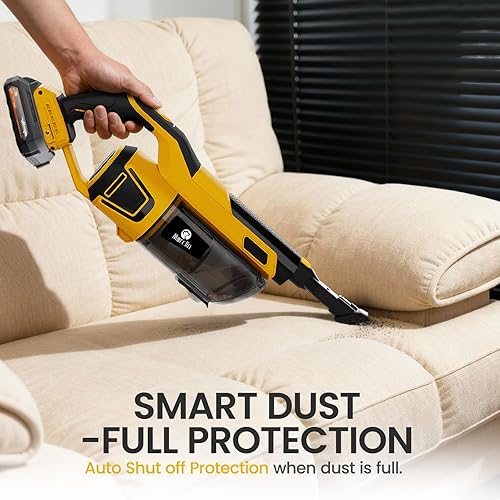 Miniatura 6 de 190W Brushless Cordless Vacuum Cleaner Compatible with DeWalt 20V Battery (Tool Only), 20KPa Portable 5-in-1 Lightweight Stick Handheld Vacuum with