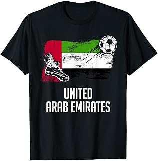 United Arab Emirates Flag Jersey Emirati Soccer Team T-Shirt