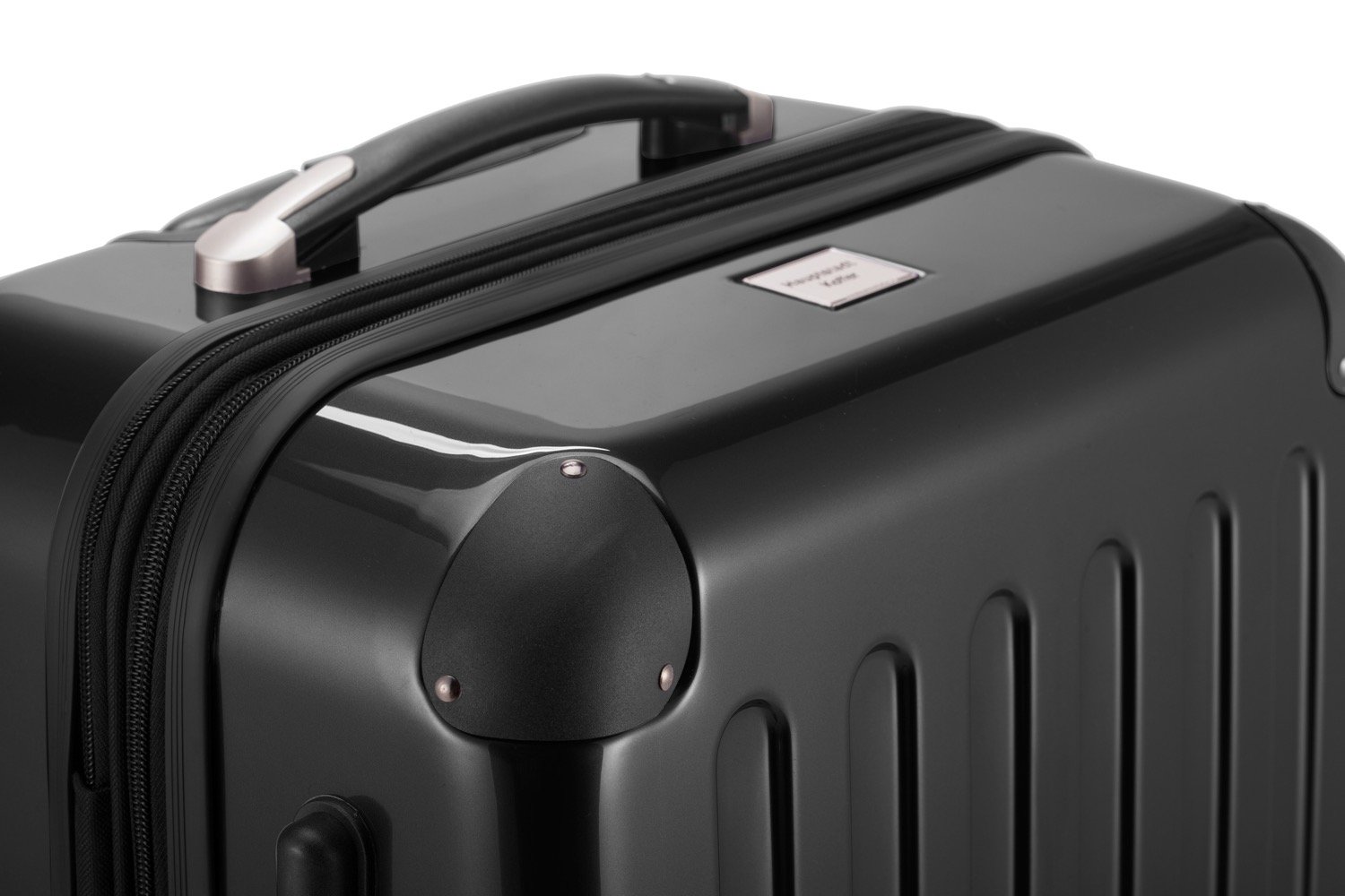 HAUPTSTADTKOFFER - Alex - Maleta Rígida Equipaje Mediano, Trolley con 4 Ruedas multidireccional, 65 cm, 74 litros, Colore Nero