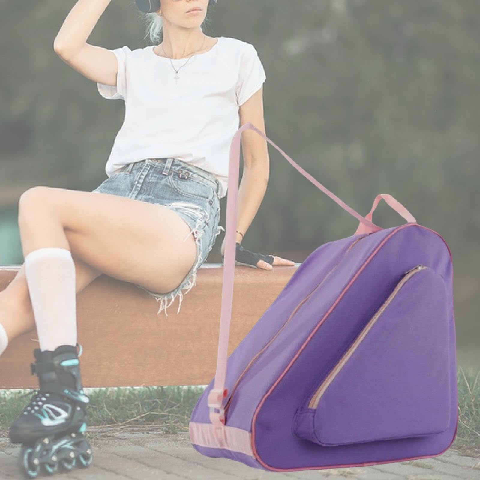Sac de Transport pour Patins à Glace, Accessoire de Mode Outdoor, Rangement pour Patins, Cadeau Unisexe, Sac de Transport pour Patins de Hockey sur Gl