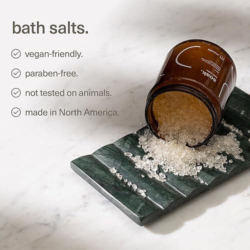 Miniatura 7 de Maude Soak No. 1 - Sales de baño minerales nutritivas - Sal del Mar Muerto cosechada a mano con magnesio y cloruro de potasio - Suaviza y rejuvenece