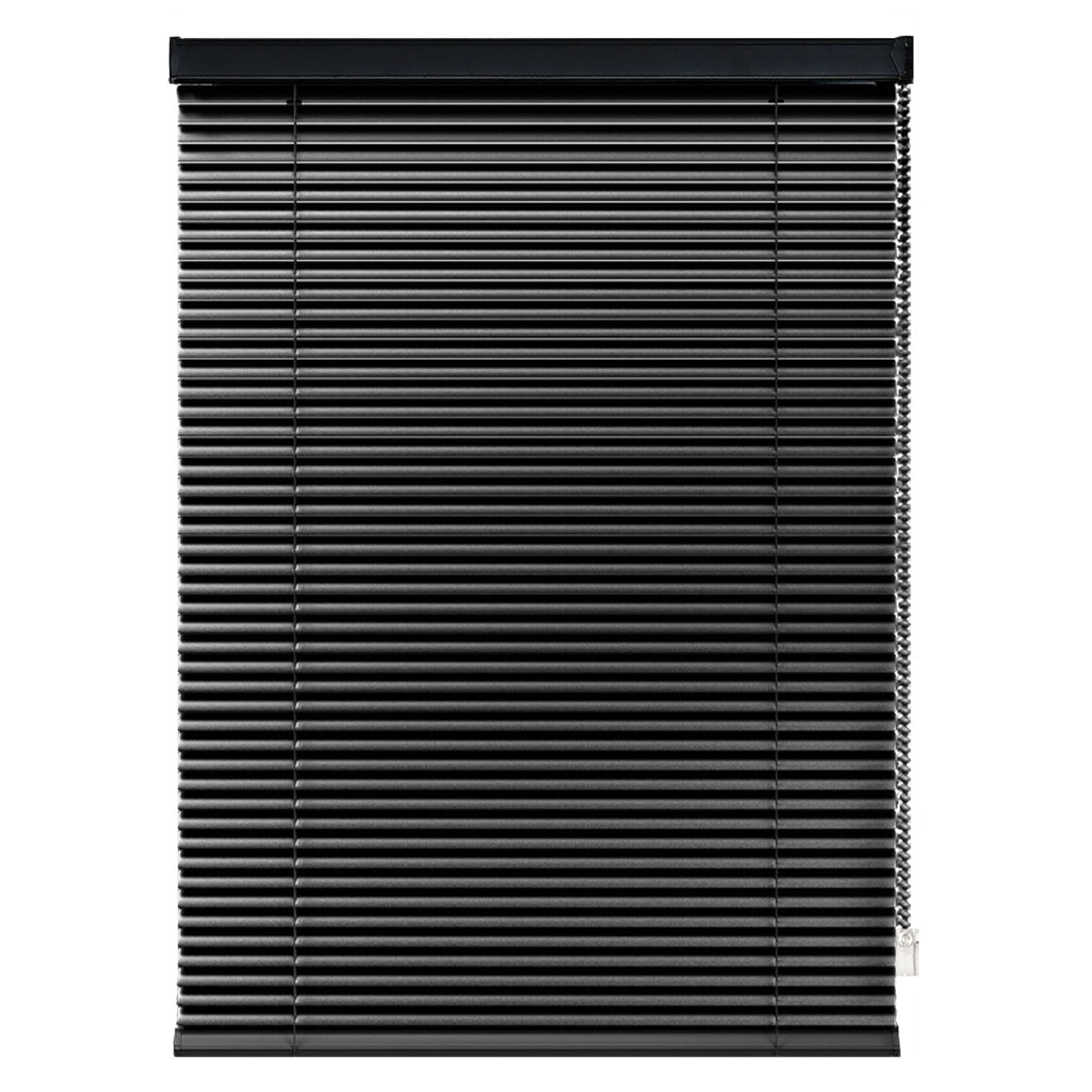 Czarne aluminiowe żaluzje weneckie 25 mm - wodoodporne metalowe lamelki, poziome żaluzje do domu, biura, łazienki, rozmiar y (115 cm x 130 cm) - blokada światła i prywatność