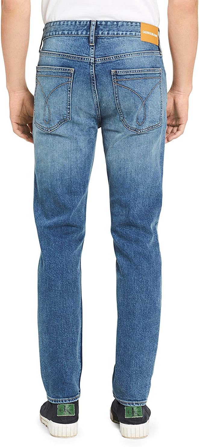 Calvin Klein Men's Slim Skinny Fit Jeans 40W x 32L Houston Light Tint