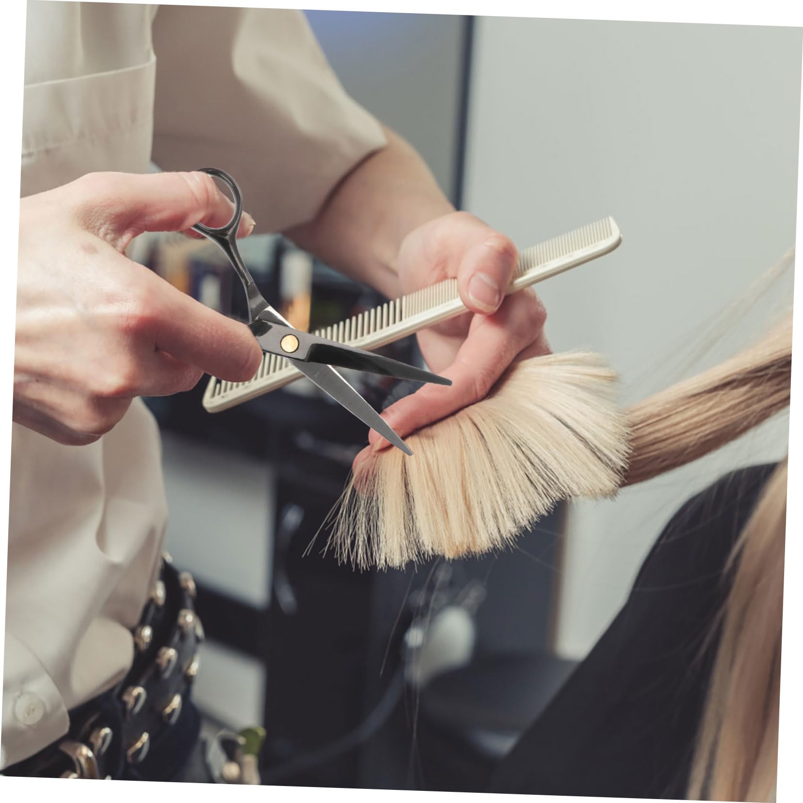 Ipetboom 3stücke Professionelle Haarschneideschere Für Friseure Und Barbershops Schwarze Haarschneider Für Präzise Schnitte Und Bequemes Styling Für Salongebrauch