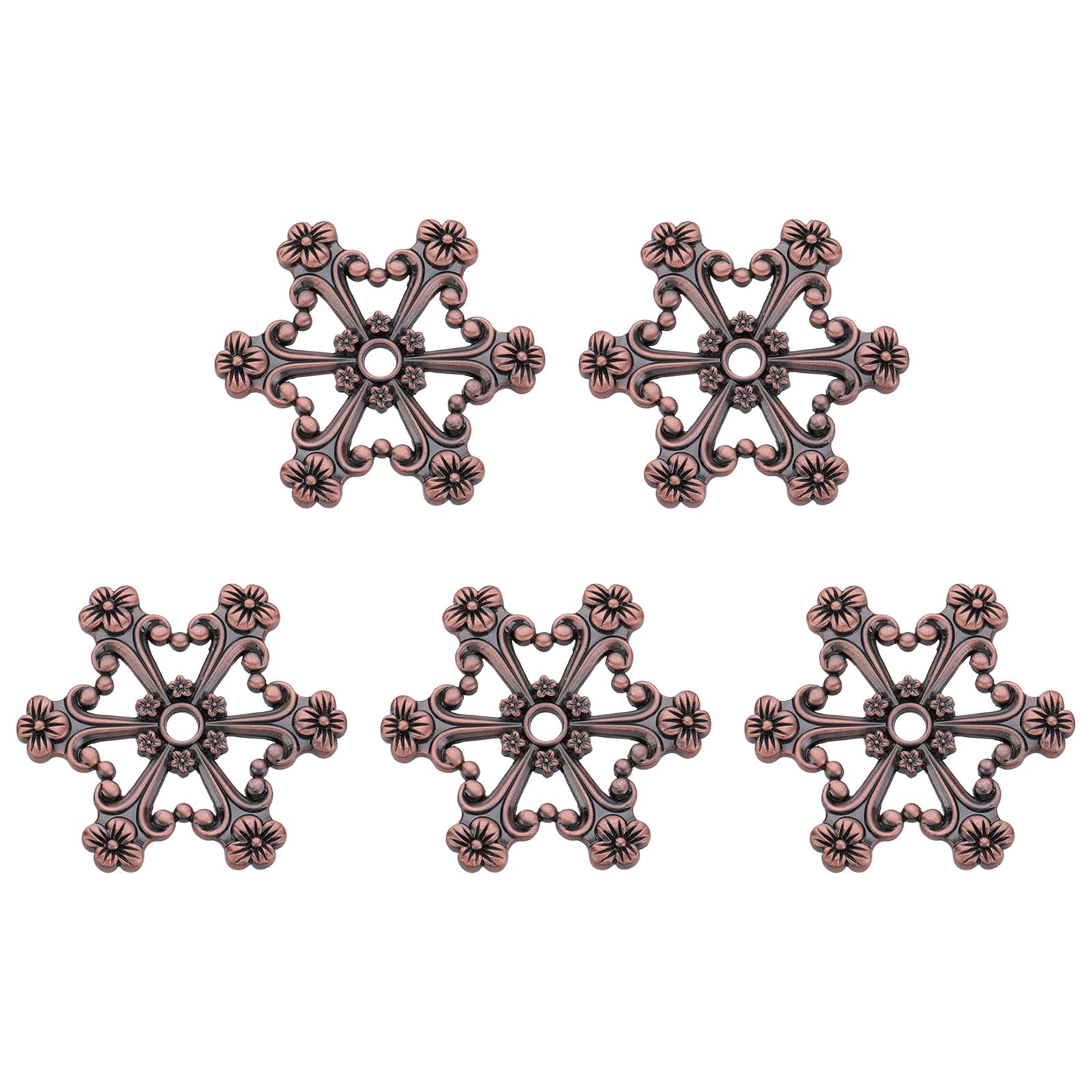 Limtula 5Pcs Antique Thread Winders Metal Embroidery Bobbins Embroidery Organiser Metal Sewing Winder Storage