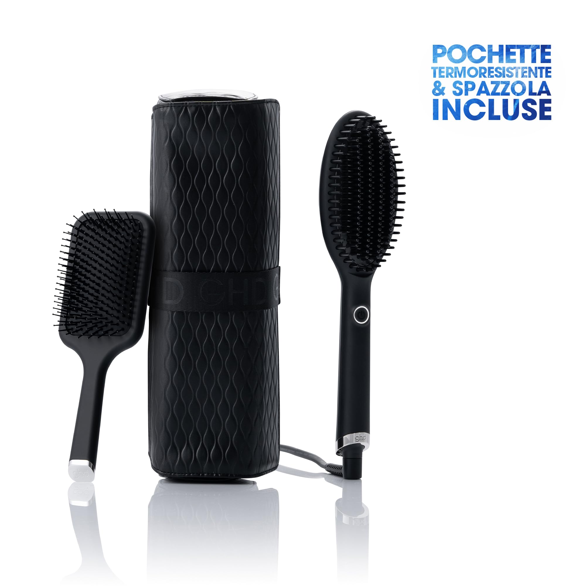 ghd Glide Gift Set - Include spazzola lisciante, spazzola piatta e custodia resistente al calore - Per risultati lisci, lucenti e senza crespo - Per tutti i tipi di capelli