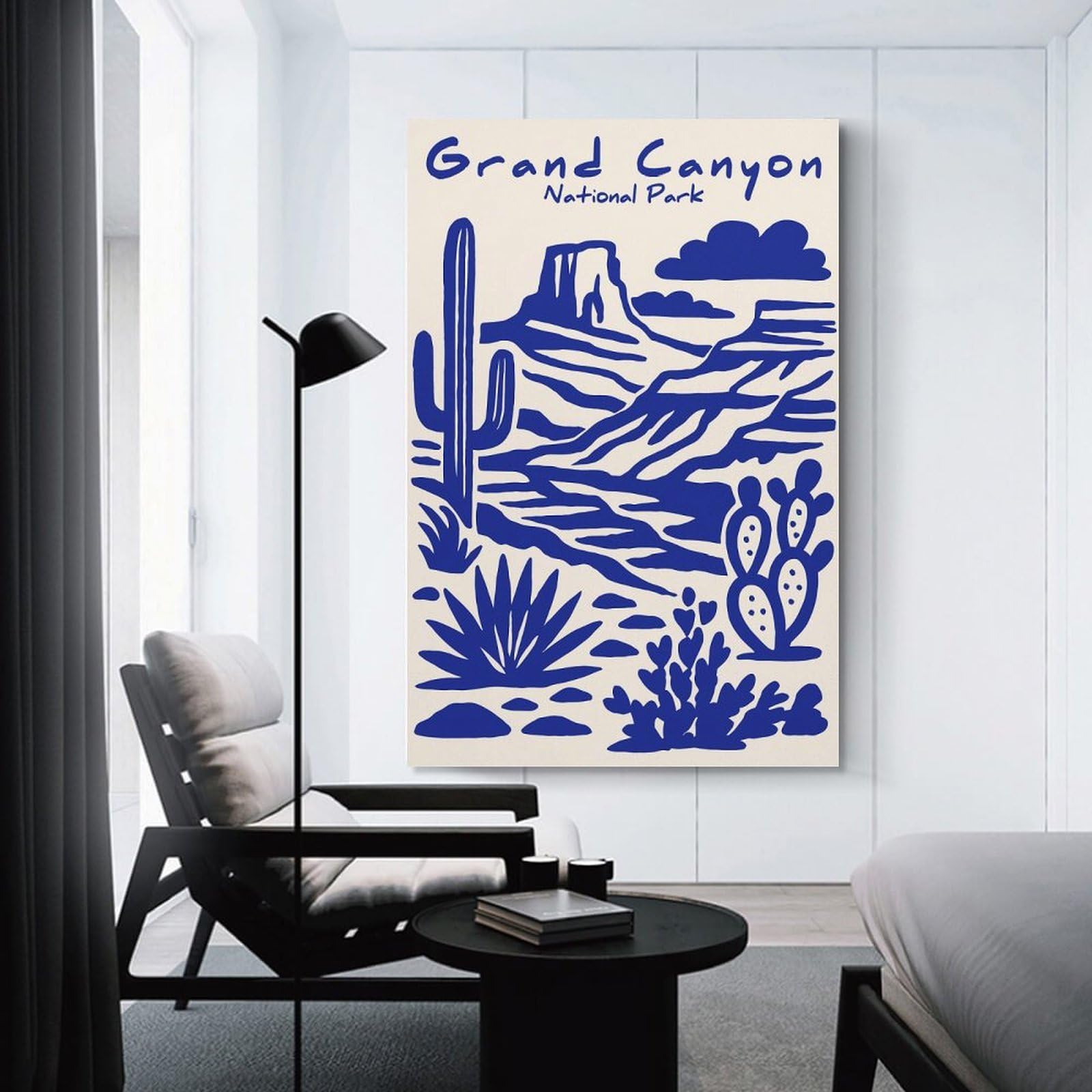 Junmoney Decorative Wall Artwork Grand Canyon National Park Vintage, 20x30inch(50x75cm), for Living Room, Lounge Or Sitting Room, Modern Wall Decor for Cosy Interiors