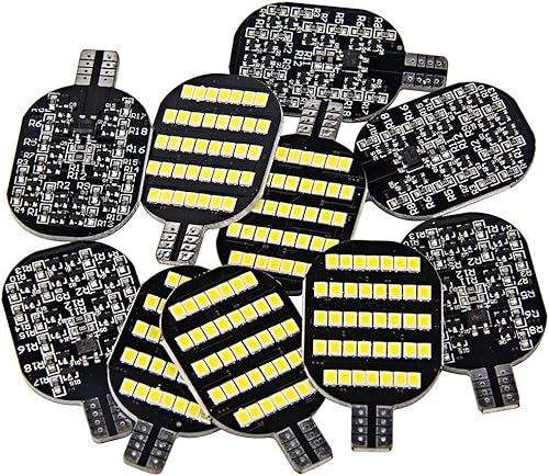 Super Bright 921 - Ampolletas LED para luces de interior de casa rodante, remolque, barco, cúpula interior (paquete de 20 unidades, 6000K, color