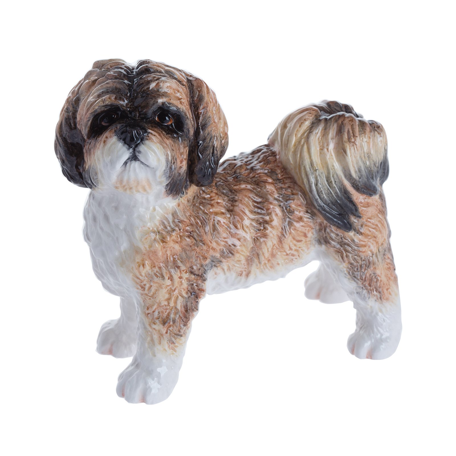 John Beswick Brown/Multi-Colour Shih Tzu Figurine,